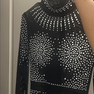 Elegant Black Studded Jumpsuit